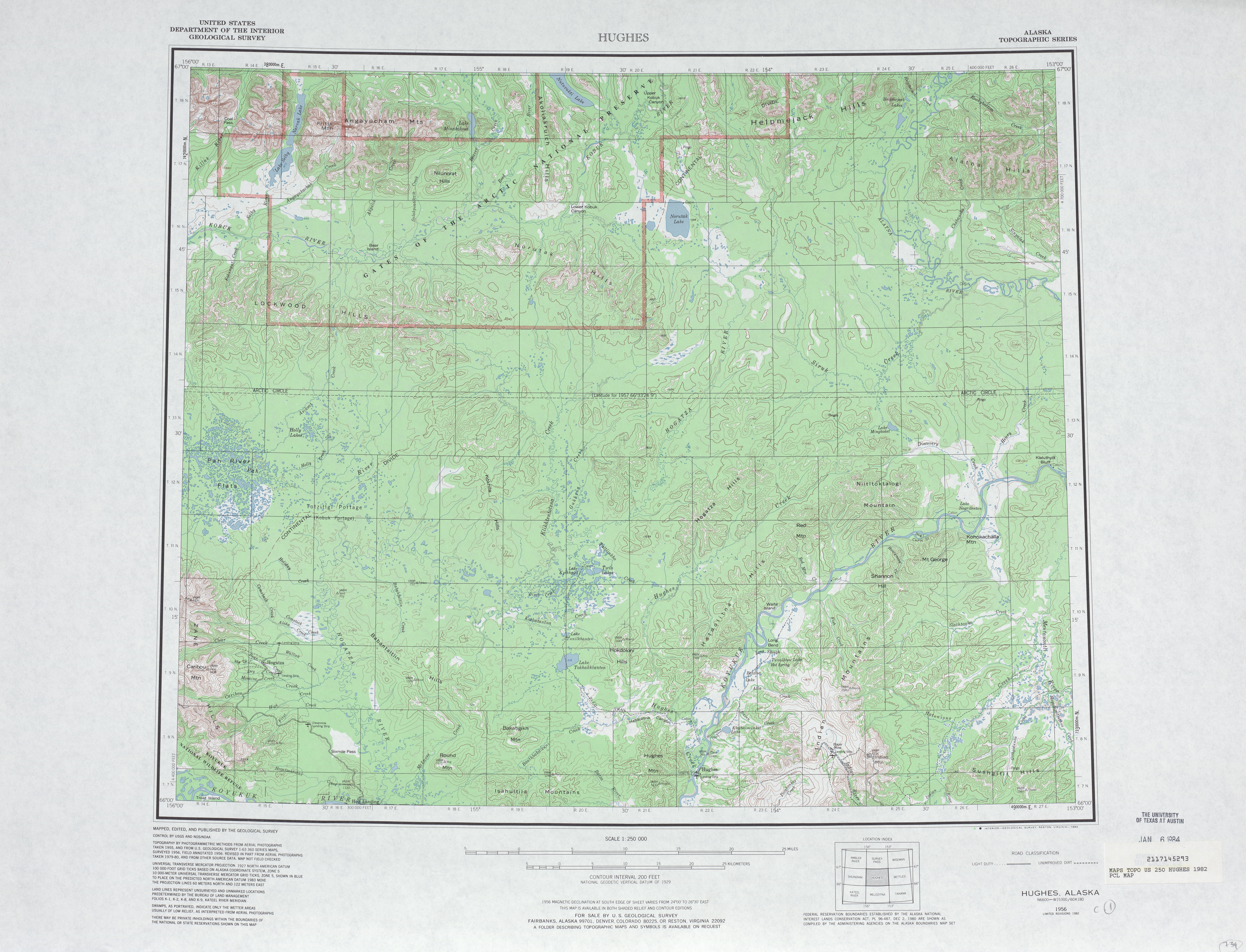 Hughes Map Area around Hughes in the United States | STESA