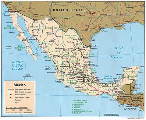 Mexico Political Map