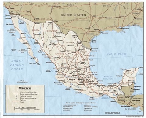 Mapa Político de México