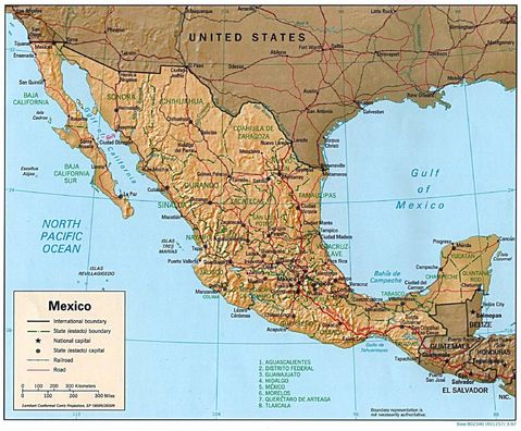 Map of Mexico 