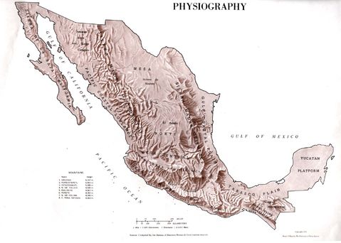 Physiography of Mexico 