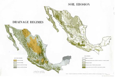 Regímenes de Drenaje y la Erosión del Suelo en México
