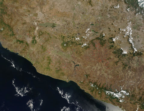 Fires in southern Mexico