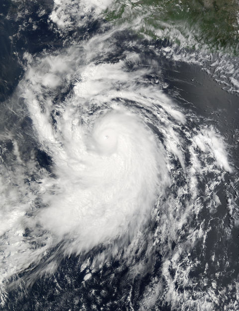 Hurricane Elida off Mexico