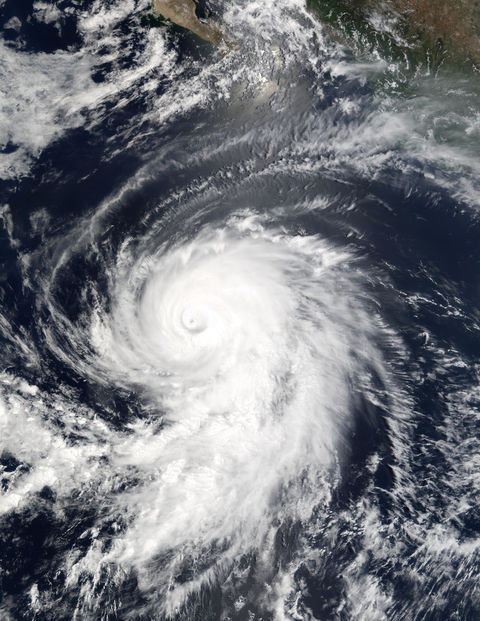 Hurricane Elida off Mexico