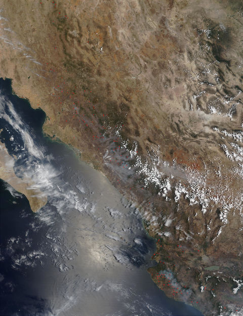 Fires in Mexico and Central America