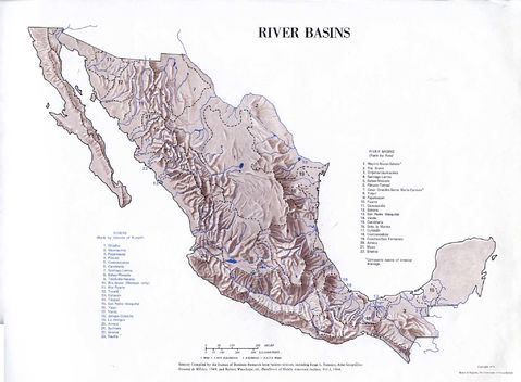 Cuencas Hidrográfica de México