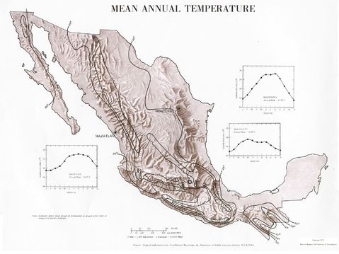 Mean Annual Temperature in Mexico