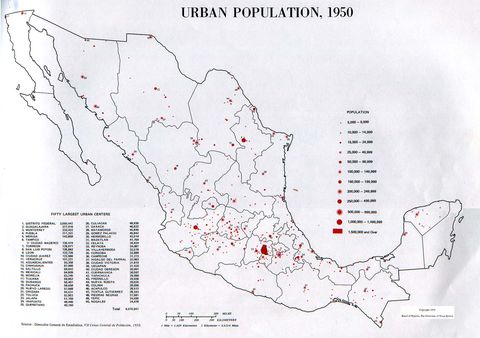 Población Urbana de México
