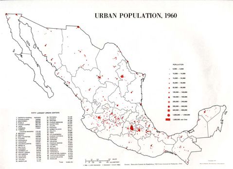 Población Urbana de México
