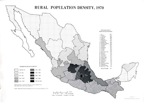 Mexico Rural Population Density