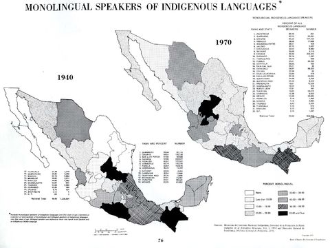 Monolingual Speakers of Indigenous Languages in Mexico