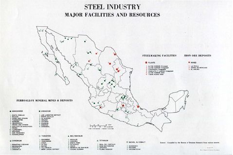 Steel Industry Major Facilities and Resources in Mexico