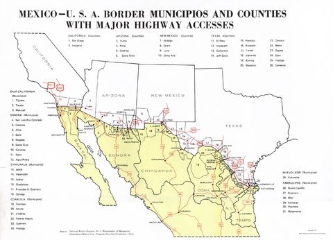 Mexico-U.S. Border Municipios and Counties
