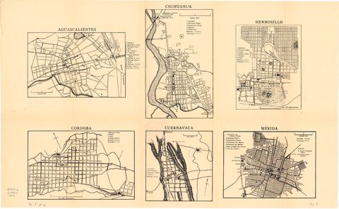 Aguascalientes, Chihuahua, Cordoba, Cuernavaca, Hermosillo, Merida 1919