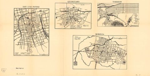 Inland Towns: Morelia, Santiago de Querétaro, San Luis Potosí, Torreon 1919
