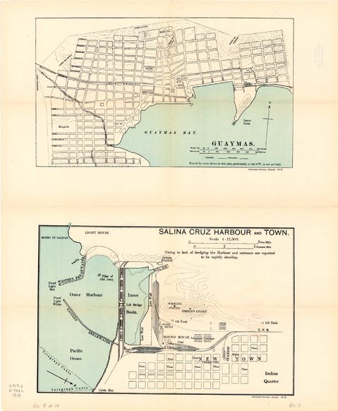 Ciudades de Guaymas and Salina Cruz 1919