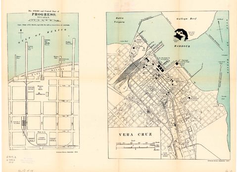 Ciudades Portuarias: Progreso y Veracruz 1919