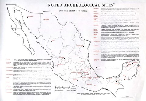 Noted Archeological Sites in Mexico