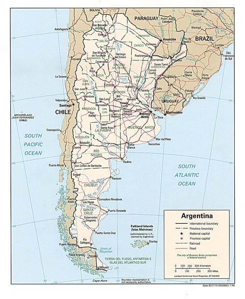 Mapa Político de Argentina