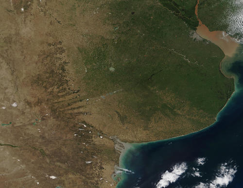 Imagen satelital del norte de Argentina