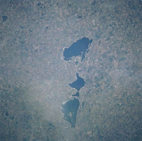 Imagen satelital de los cráteres de Río Cuarto