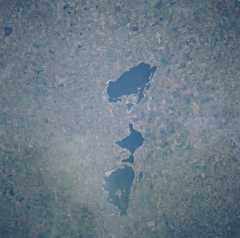 Satelital image of the Río Cuarto craters