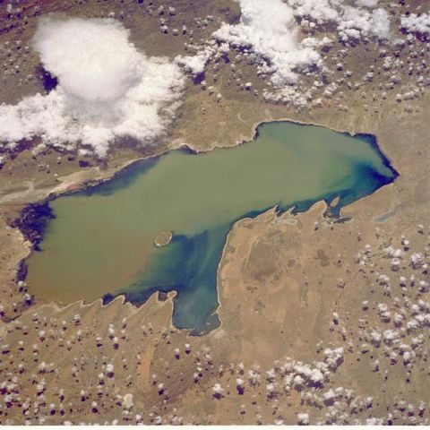 Satellite Image, Photo of Lake Poopo, Bolivia Satellite Image, Photo of Lake Poopo, Bolivia