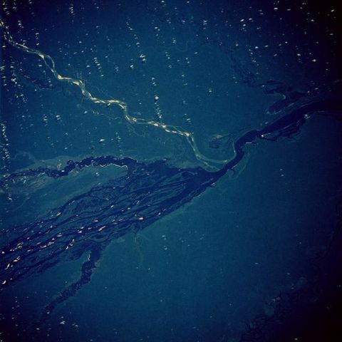 Satellite image of Rio Negro, Amazonas, Brazil