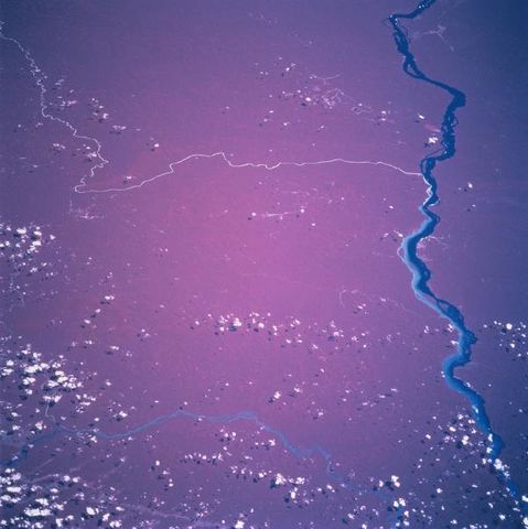 Imagen satelital del Río Tapajós