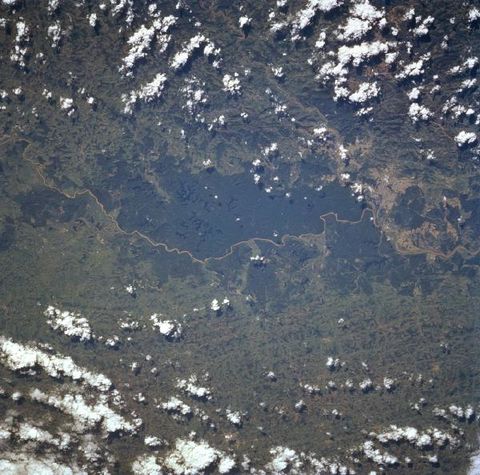 Imagen satelital del Río Doce