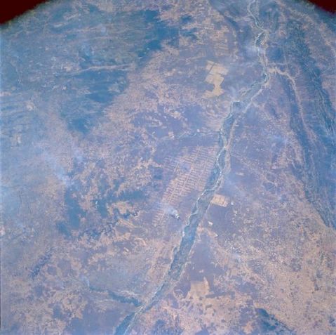 Imagen satelital del Río São Francisco