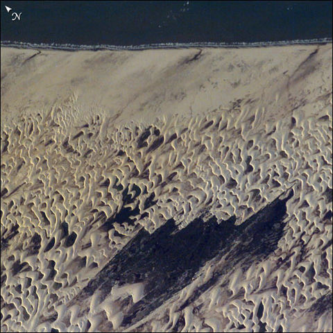 Satellite image of the Lençóis Maranhenses National Park