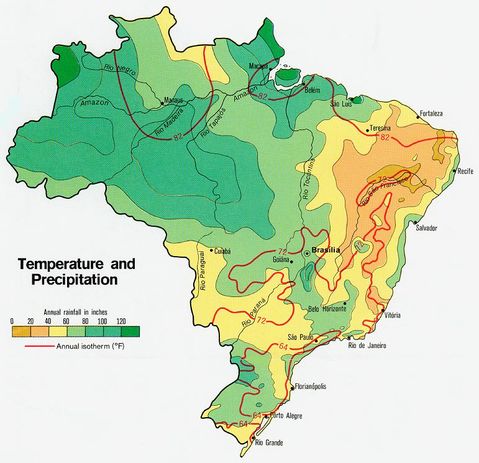 Brazil Temperature and Precipitation 