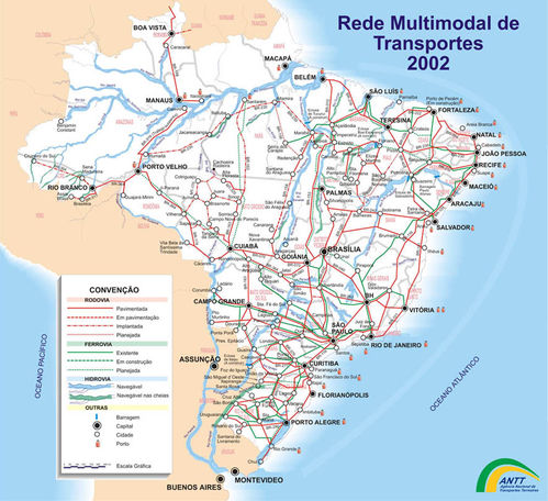 Red Multimodal de Transportes de Brasil 