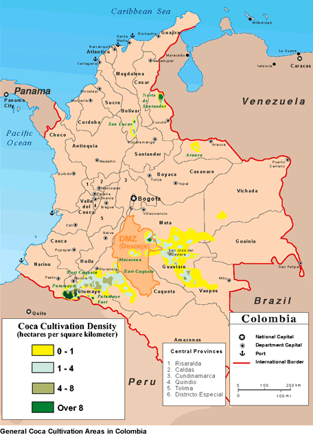 Coca cultivation in Colombia 