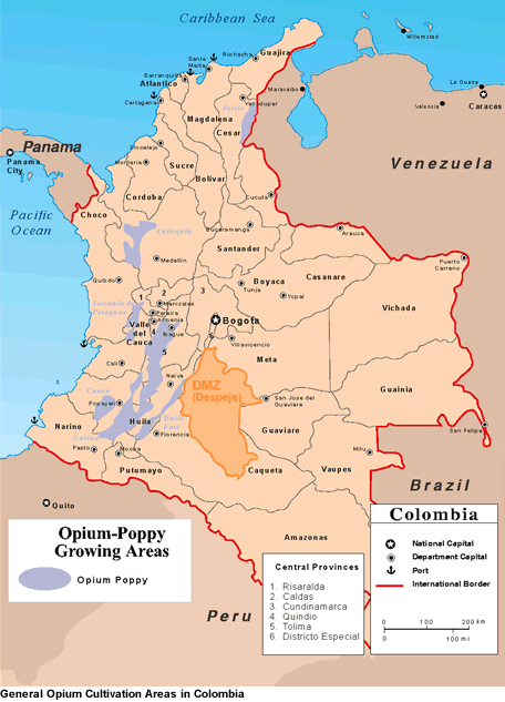 Opium cultivation in Colombia