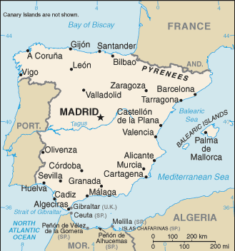 Mapa Político de España 