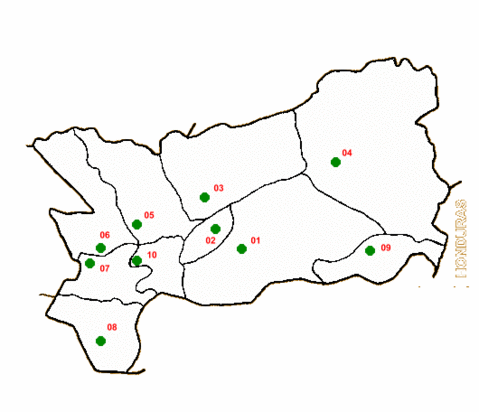 Map of Zacapa Department