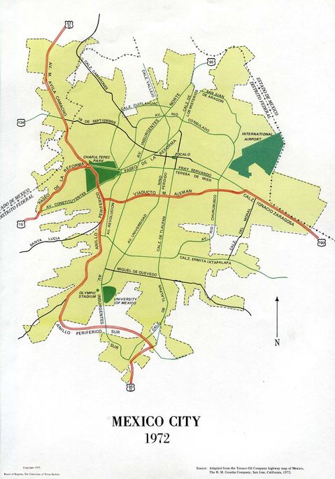 Mexico City Map 
