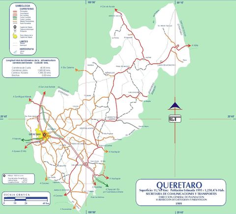 Querétaro road map 1999