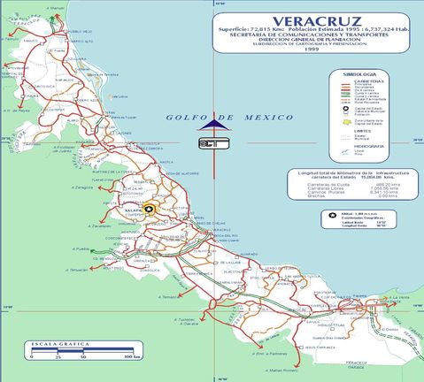 Mapa de Veracruz Mapa de Veracruz
