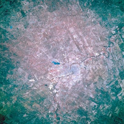 Satellite image of Nuevo Laredo