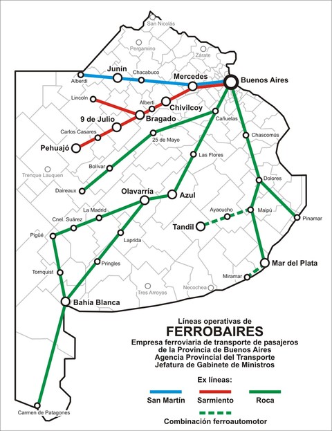 Buenos Aires Province Railway Network