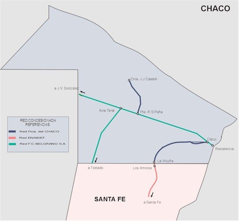 Chaco Province Railway Network