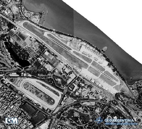 Foto Aérea del Aeroparque Metropolitano Jorge Newbery