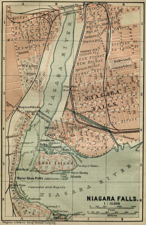 Niagara Falls Map 1894