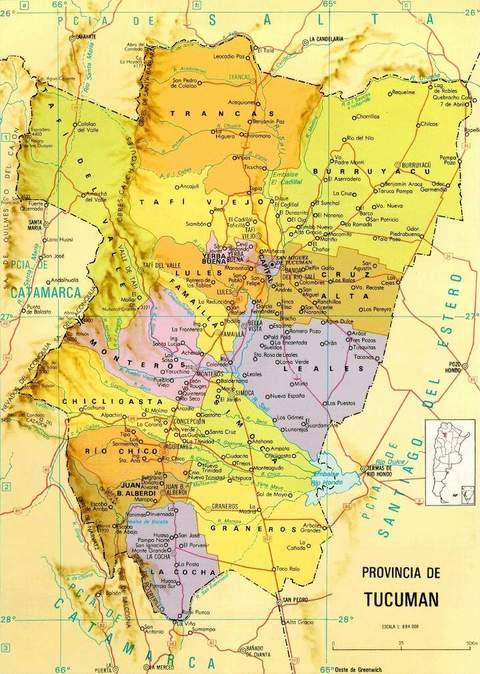 Province of Tucumán Map