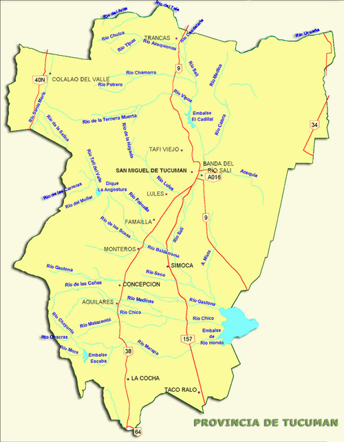 Rutas nacionales en la provincia de Tucumán