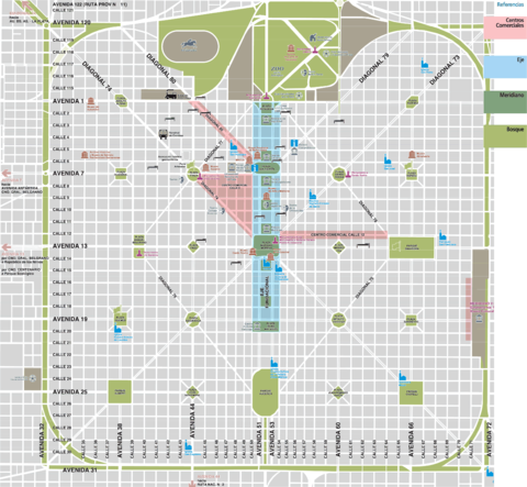 Map of La Plata, Argentina